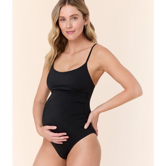 Andie Swim The Amalfi Maternity One Piece in Black S NWT - Picture 1 of 5